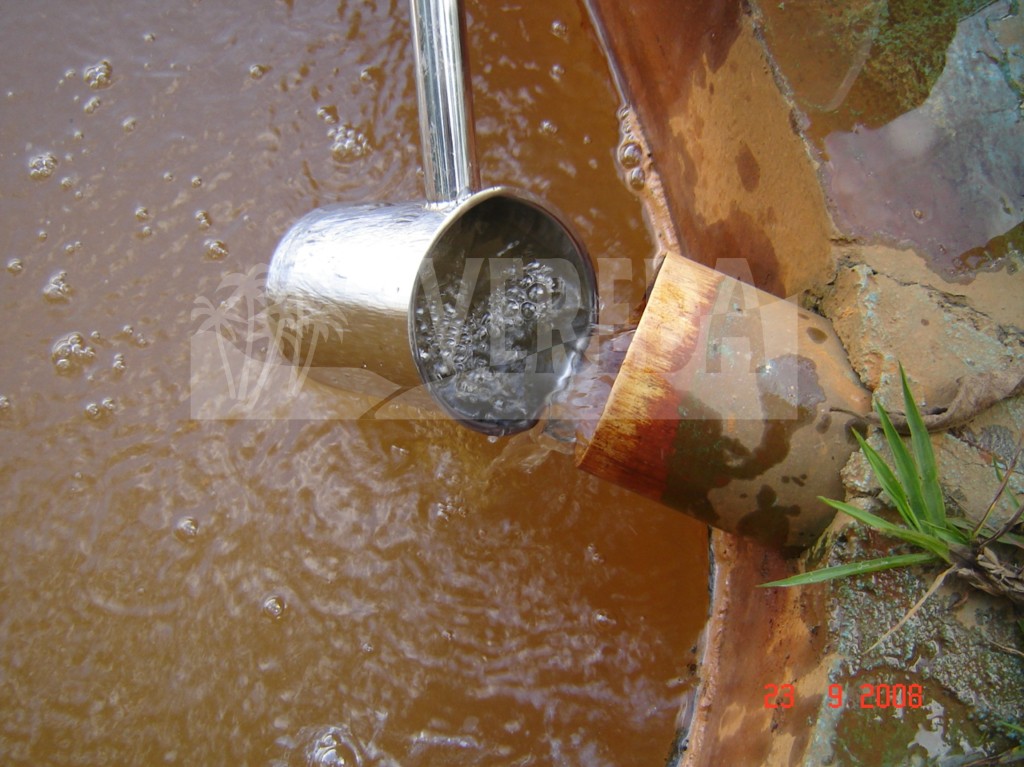 Coleta com coletor inox